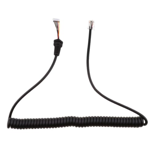 Black Microphone Cable for Yaesu FT7800, FT8800, FT8900, FT7900, and FT1807