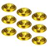 9 Pcs Oil Float Exquisite Wick Floating Holders Buddha Lamp Glass Fuel Enshrine Accessories Supplies Aluminum