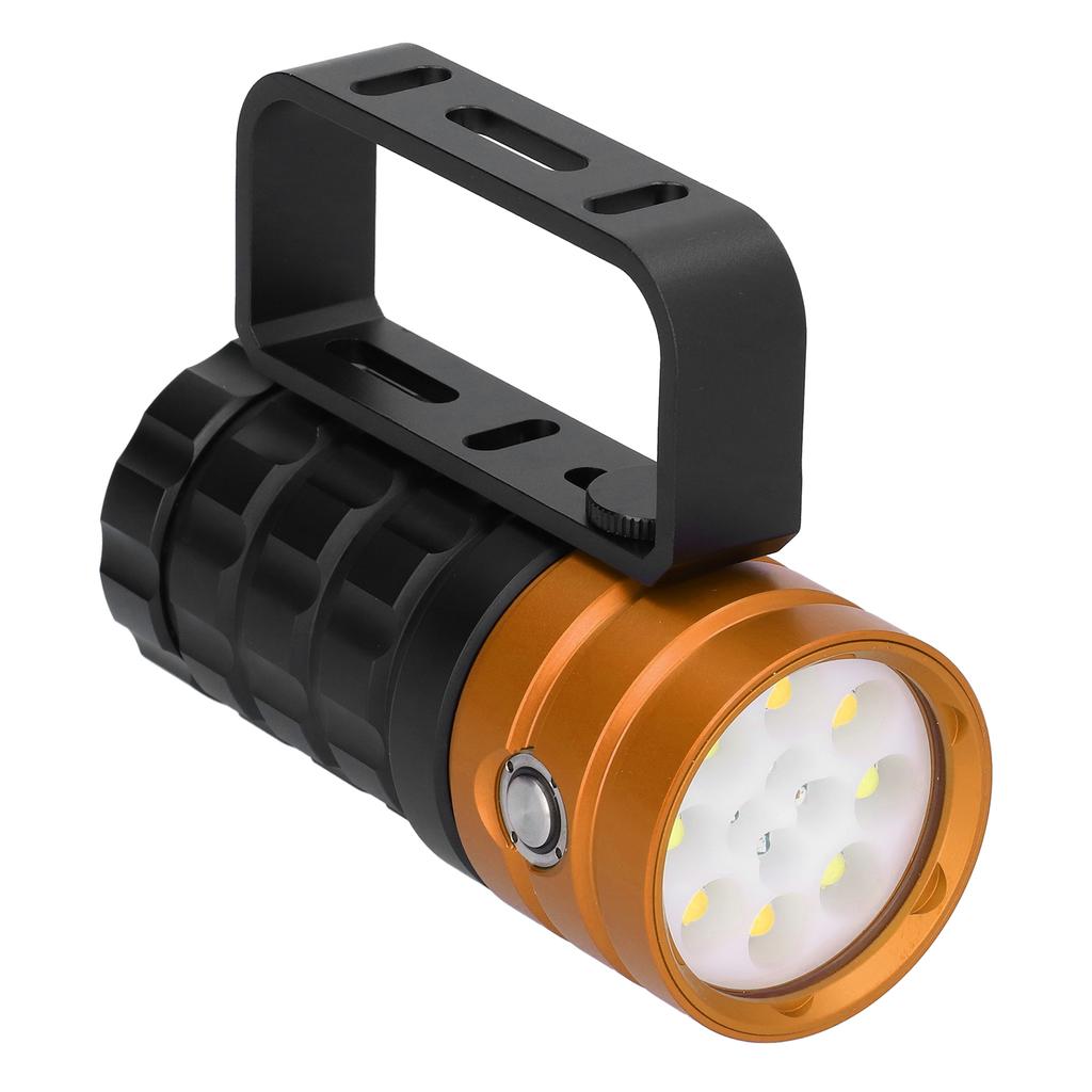 Diving Photography Fill Light 10000LM 12LED Professional Diving Flashlight for 100m