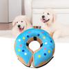 Pet Collar Cartoon Printing Fastener Tape Adjustment Inflatable Dog Lick-Proof Collar After Surgery Pet Supplies