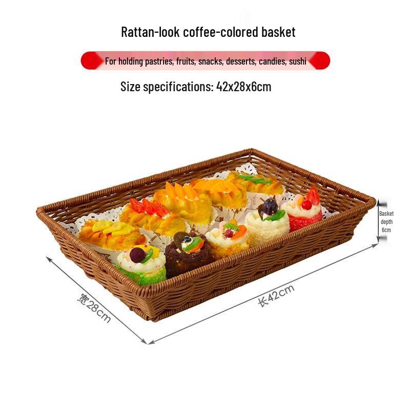 Double-Layer European Buffet Display Basket