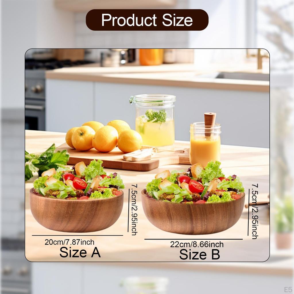 Bowl for Cereal and Rice with Wooden Design Food Storage