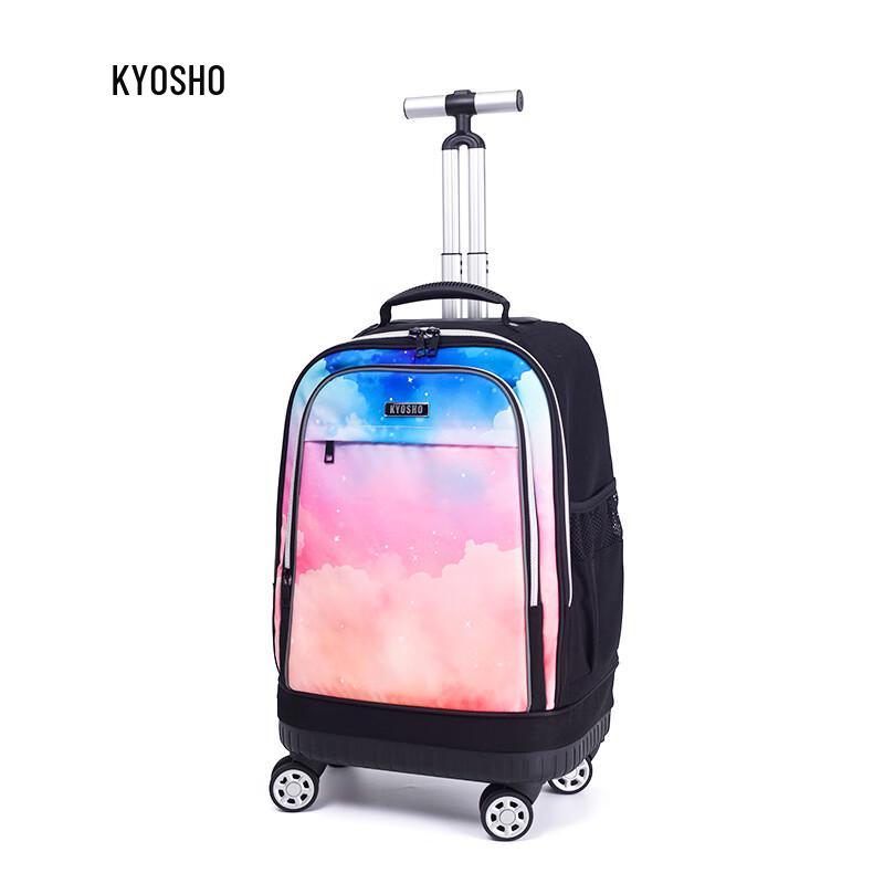 Kids  Large Capacity Universal Wheel Trolley School Backpack