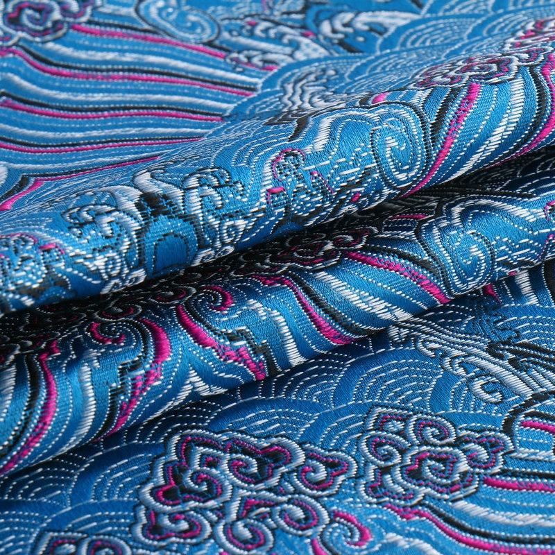 Ancient Style Silk Satin Fabric for Traditional Chinese Tang Suit Cheongsam Embroidered Hanfu Material Handcraft Packaging Cloth