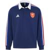 Camisa de Manga Longa do Patrimônio Esportivo da França Masculina Azul Escuro Branco JP0364
