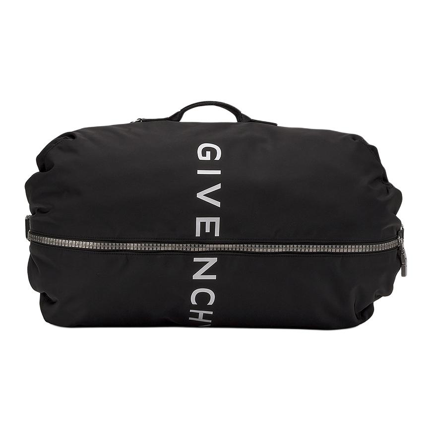 Givenchy 4G Logo Zipper Print Adjustable Canvas Shoulder Strap Nylon Fabric Backpack Large Men backpack Black BK50A8K1JE-001
