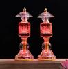 Household LED Crystal Ball Glass Lotus Lamp, Buddha Offering Lamp, Prayer, Feng Shui, Eternal Light of Buddha Hall, Buddha Tools