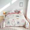 Cartoon Dinosaur Summer Quilt 100% Cotton Skin-friendly Breathable Air Conditioning Quilt Travel Camping Thin Blanket Washable