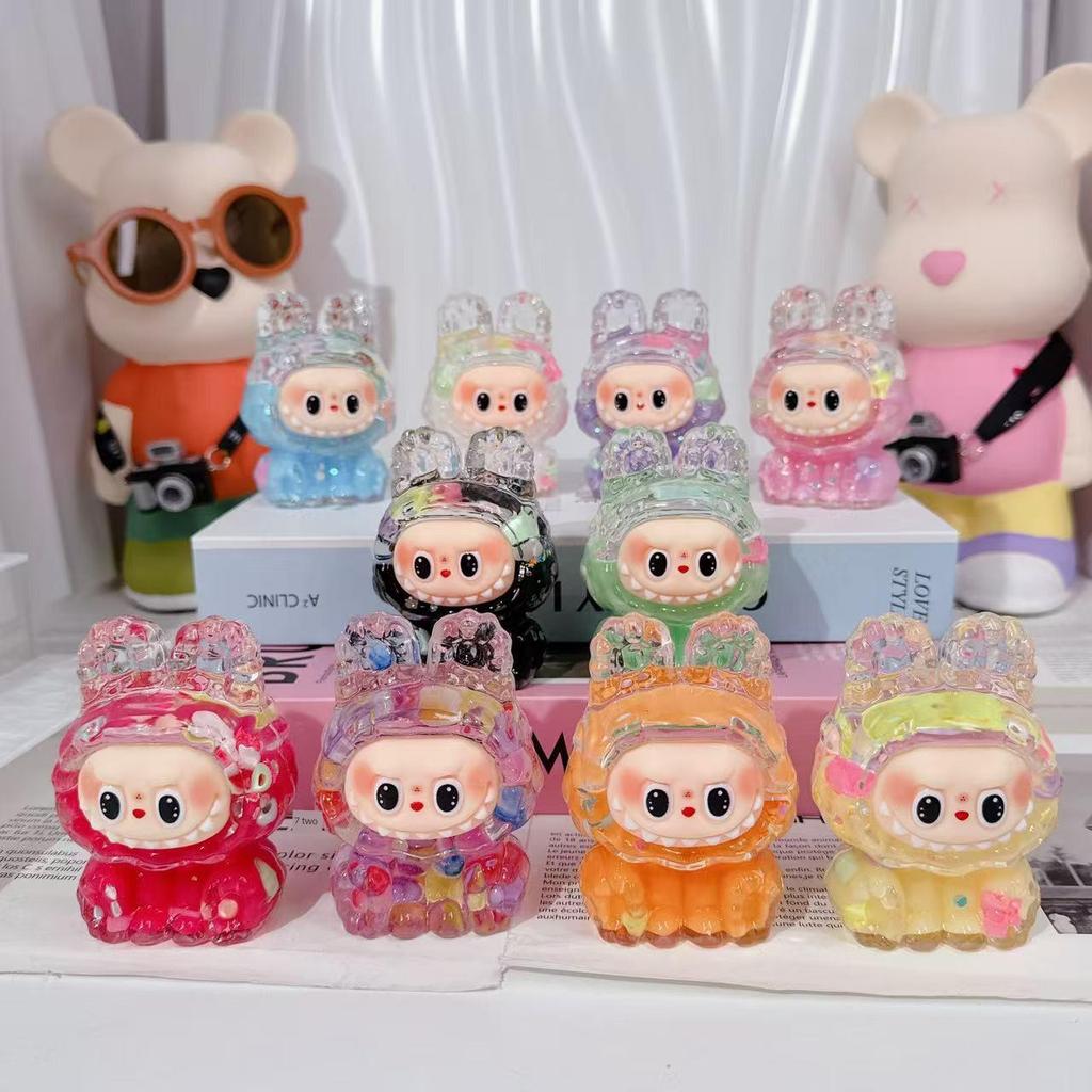 Labubu Oil Quicksand Blind Box DIY Cute Handmade Doll Ornaments