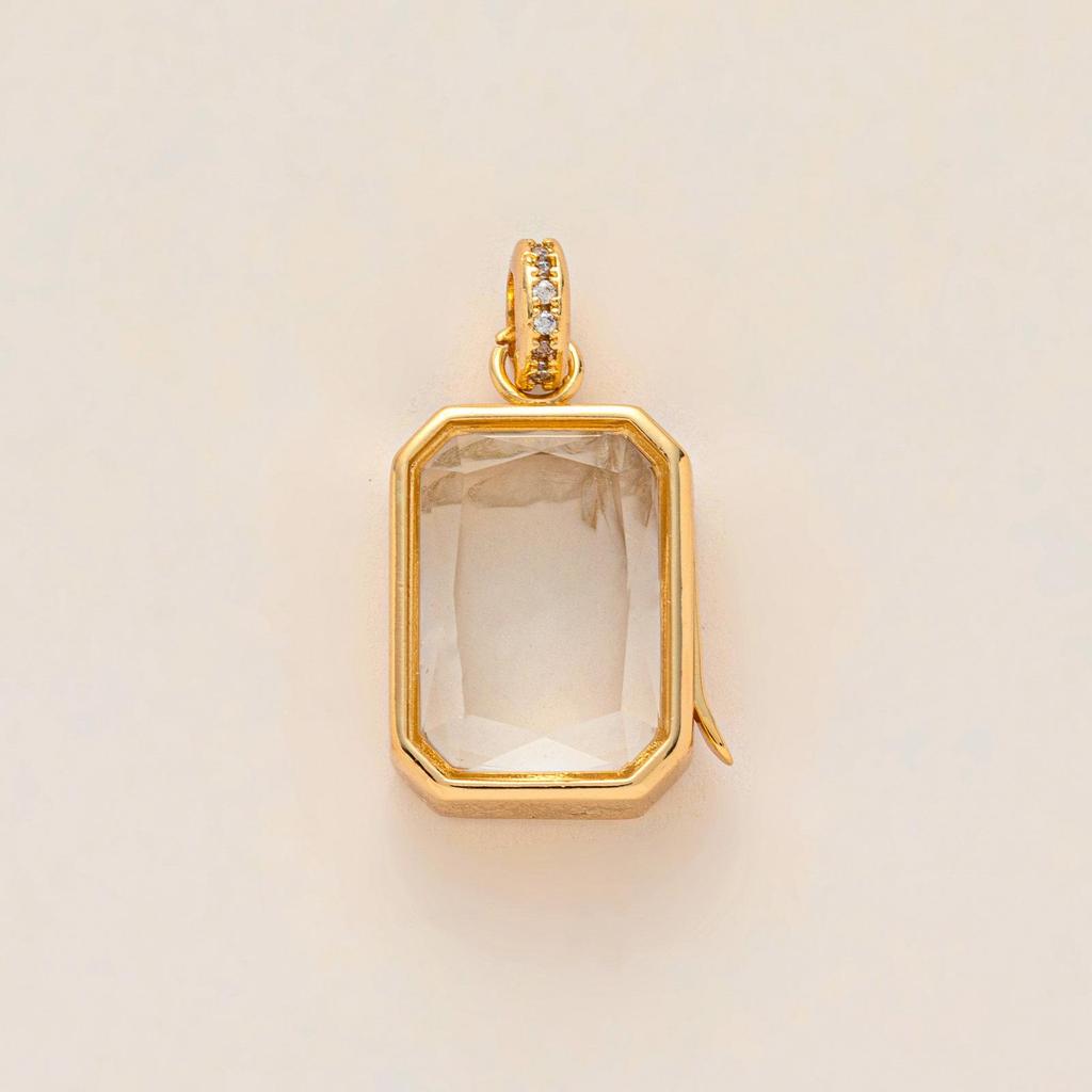 Heart-shaped Square Plate Animal Pendant DIY Jewelry Accessories, Copper-Plated, Fashionable and Colorfast