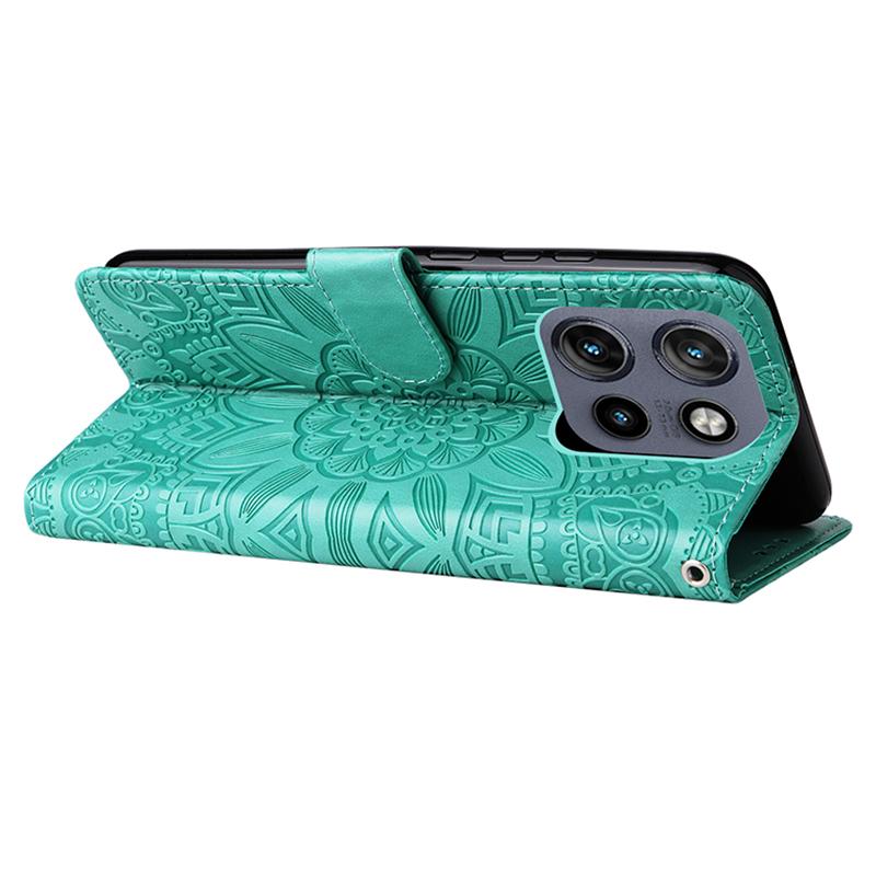 Wallet Case for Motorola Edge 60 Neo 5G/Edge 50 Neo 5G/Moto S50 5G/ThinkPhone 25 5G Leather Phone Cover Sunflower Imprint