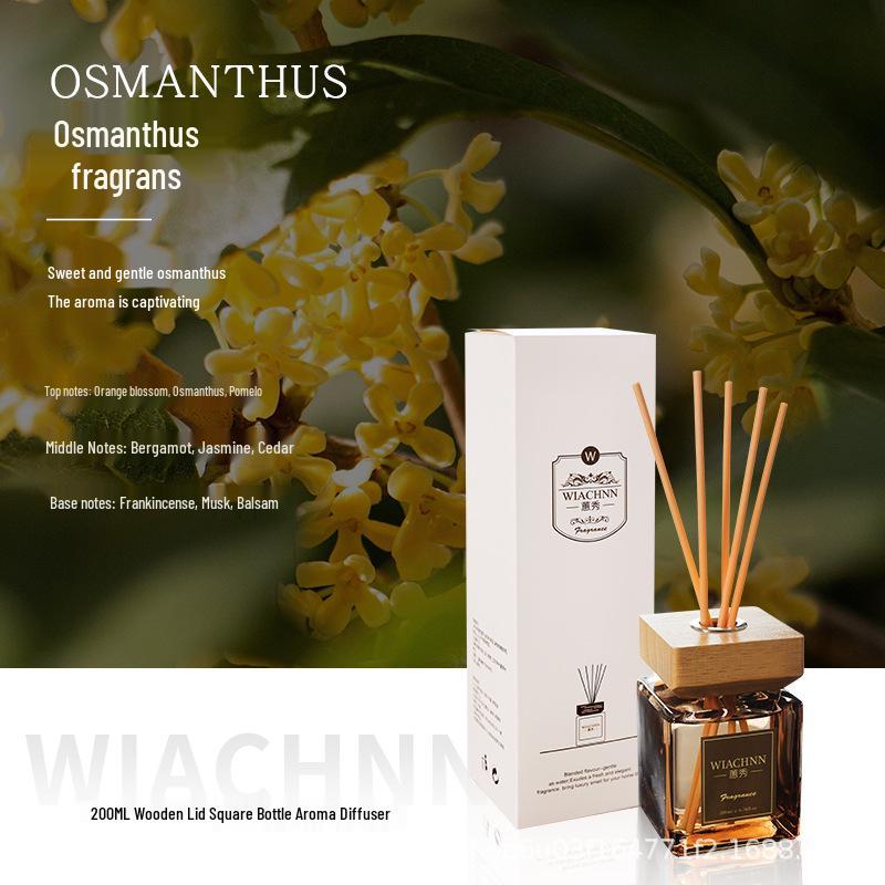 Ebony Agarwood Lid Flameless Aromatherapy Essential Oil Indoor Fragrance Ornament - High-Grade & Long-Lasting. 200ml
