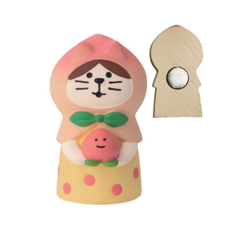 Japanese cat refrigerator sticker, grocery zakka cute bread coffee shop decoration gift miniature resin ornament