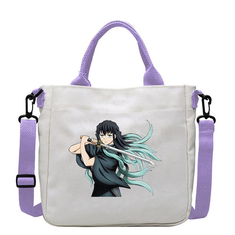 Japanische Cartoon-Comics Demon Slayer: Kimetsu no Yaiba - Muichiro Tokito Bedruckte Canvas-Tasche 7547