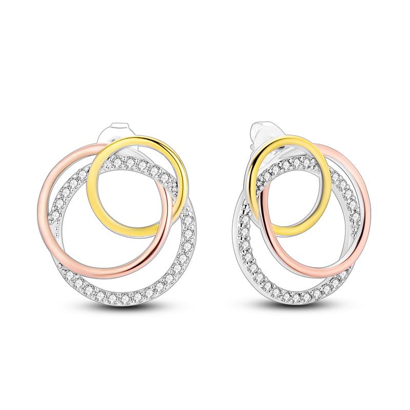 Cute Unicorn Stud Earrings Silver Plated for Little Girl Crystal Cat Mouse Elephant Heart Star Earring Gift Jewelry