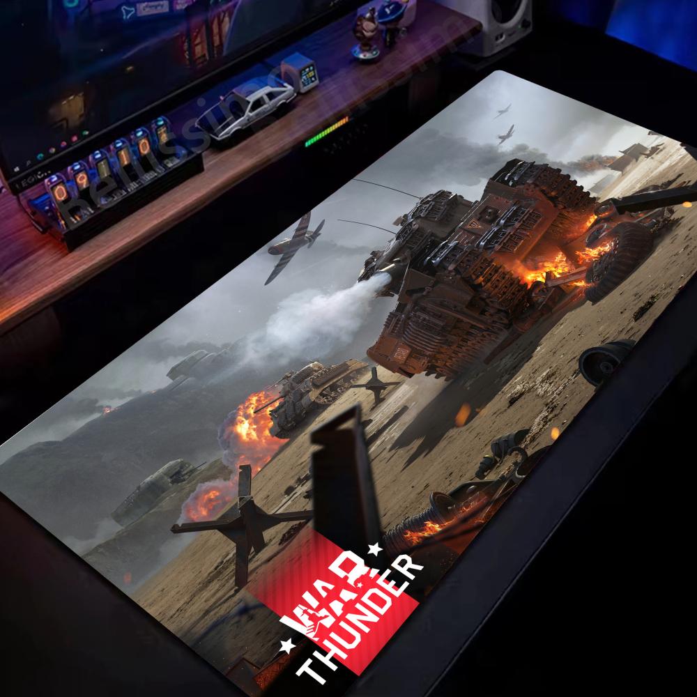 Tappetino Mouse War Thunder Gamer Nuovo HD Tappetini per Scrivania Casa MousePad Tappetino Tastiera Morbido Ufficio Antiscivolo Gomma Naturale Tappetino Mouse Gamer