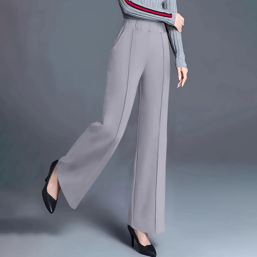 Women's Casual And Stylish Solid Color Wide-leg High-waisted Loose Slimming Casual Pants