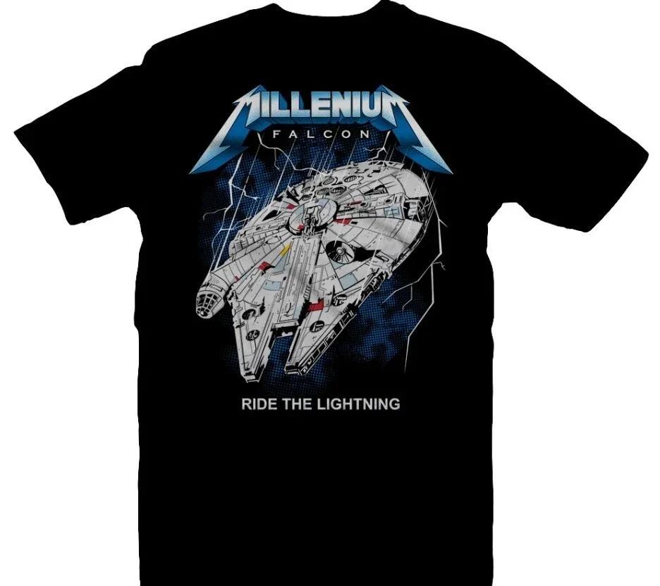 2026 Star Wars Mash-up - Millennium Falcon Poster Pattern Design for Children's Clothing T-shirt. Comfortable High-quality