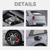 1/20 Rolls Royce SUV Cullinan Legering Lyxig Bilmodell Formgjuten Metallfordon Bilmodell Simulering Ljud och Ljus Leksak för Barn Gåva