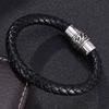 Lærarmbånd av menn sjarm rustfritt stål lås håndarmbånd for mannlige armbånd armbånd