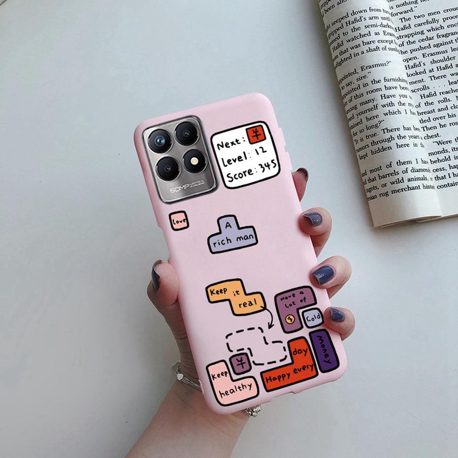 For Realme Narzo 50 Case RMX3286 Cute Painted Soft Silicone Back Cover for OPPO Realme Narzo 50 Phone Case Bumper Narzo50 Coque