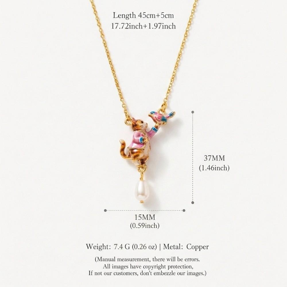 Dangle Design Copper Pendant Necklace Copper Fairy Tale Pendant Necklace Gifts for Girls