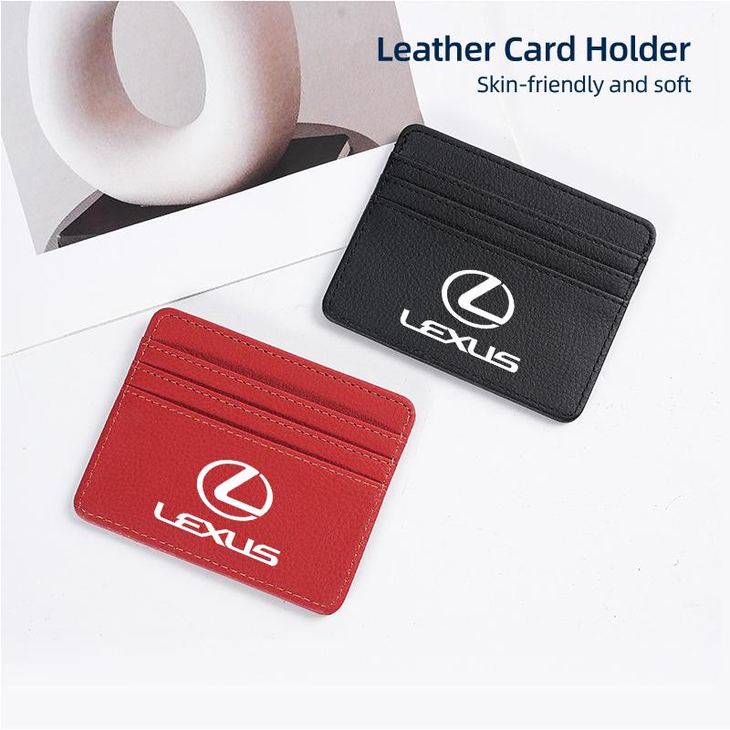 Car Styling Card Case Thin Coin Purse Driver's License Ticket Holder For Lexus UX250h RX450h CT200h RX400h NX300h RX350 RX300 GX
