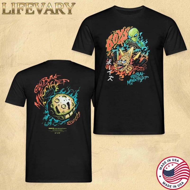 

The Boys Global Mischief Alien Graphic Streetwear T-Shirt S