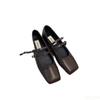 Women's New Square Toe Shoes Vintage Mary Jane High Heels Fashion Shallow Flats Elegant Comfortable Ladies Pumps Zapatos Mujer