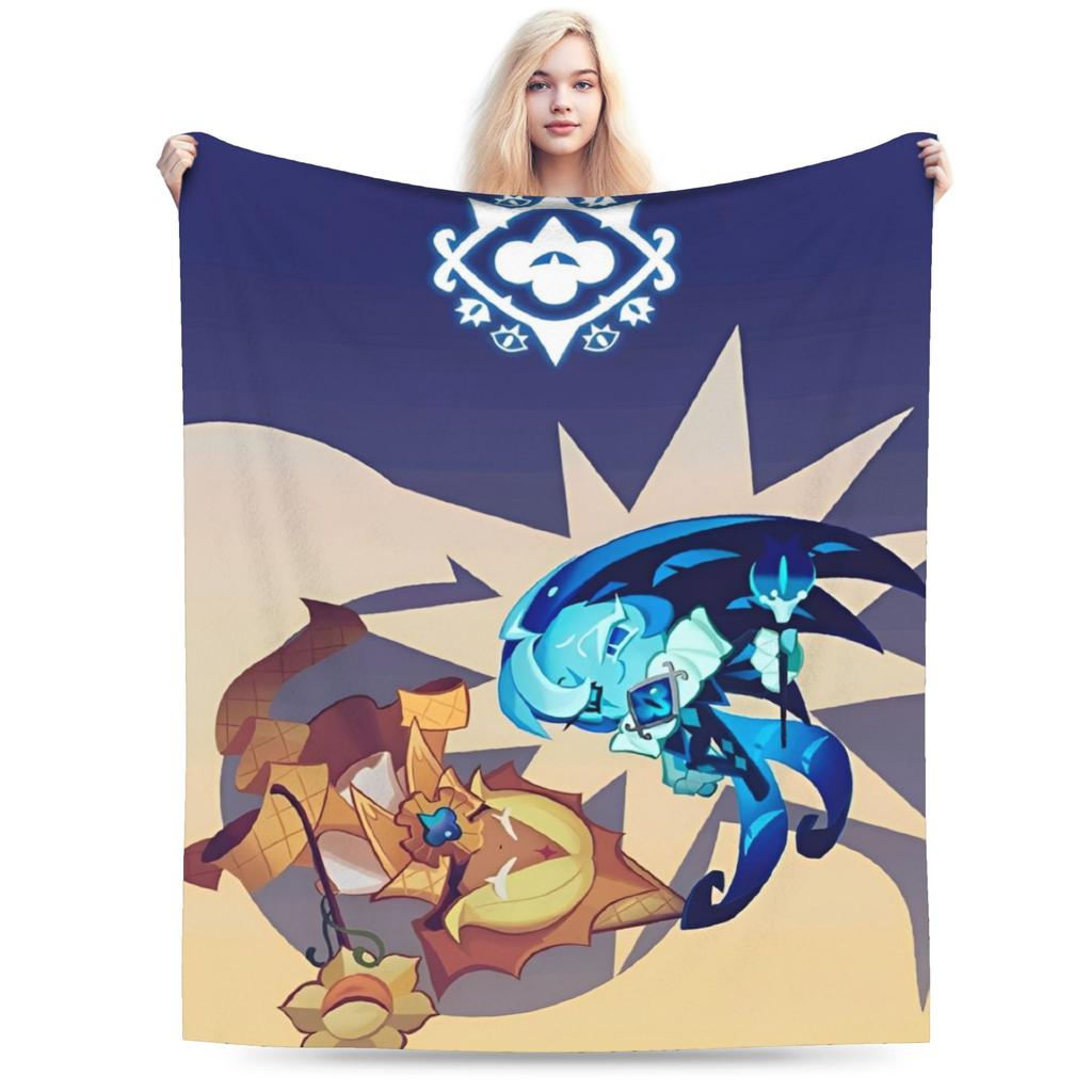 Comfortable Cookie Run Kingdom  Blanket Merch Bedding Decorative Video Games Throws And Blankets Warm Flannel for Office