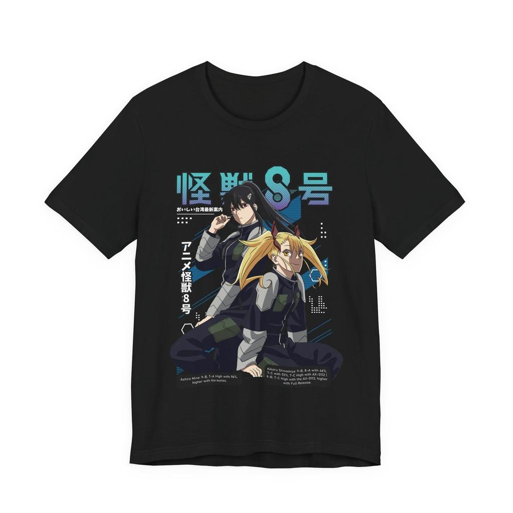 Anime Kaiju No 8 Graphic TShirt 100Cotton Oversized unisex Shirt Unisex Short Sleeve ONeck Women Y2k 2026 Daily Street Style