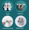 Plastic Wall Mount Shoe Holder 5Pcs No Drill Installation Water Resistant Design Slipper Hanger Rack for Modern Homes