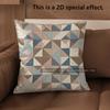 2D Geometric Patchwork Pattern Digital Printed Pillows Pattern Cushion Cover Suitable For Sofa Bedroom Car Pillow Cover