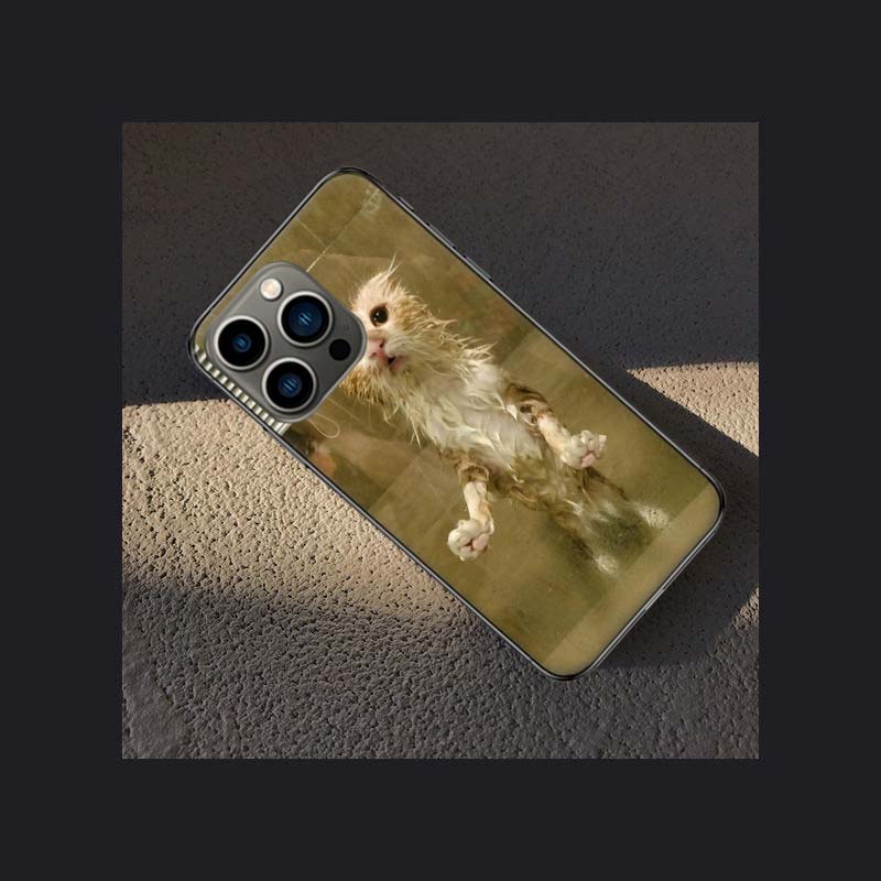 Pet Cat Funny Memes Phone Case For Apple Iphone 16E 16 Pro Max 15 Plus Soft 13 12 Mini Cover 11 14 Pro Max Capa 8 7 SE Shell Coq