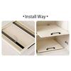 Slide Out Kitchen Storage Shelf No Drill Storage Tray Cabinet Organizer  Dishes Cups Supply