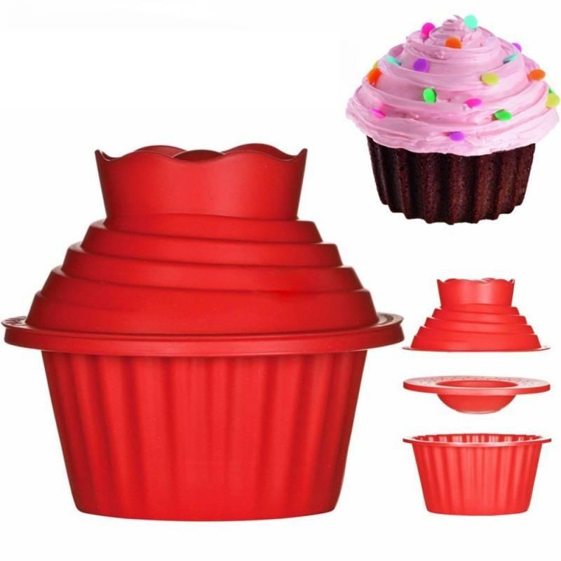 Premium Silicone Big Top Cupcake Mold For Irregular Muffin And Mousse Cakes