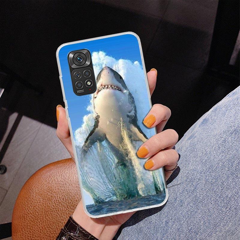 Ocean Monster Shark Swimming Phnoe Case for Phnoe Case for Xiaomi Redmi Note 15 14 14S 13 Pro Plus 12 12S 11S 11E 10S 10 11T 5G