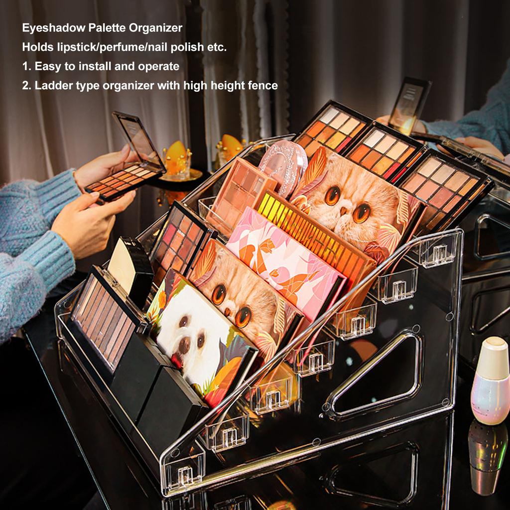 6 Layer Eye Shadow Stand Display Storage Large Capacity Cosmetic Lipstick Rack for Air Cushion