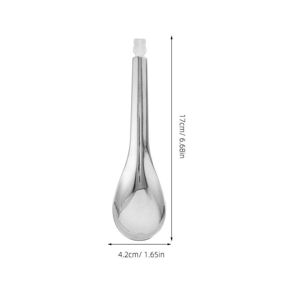 4Pcs Stainless Steel Soup and Slotted Spoons Set for Cooking Serving Caviar Pasta Salad Filtering Kitchen Skimmer Utensil Home