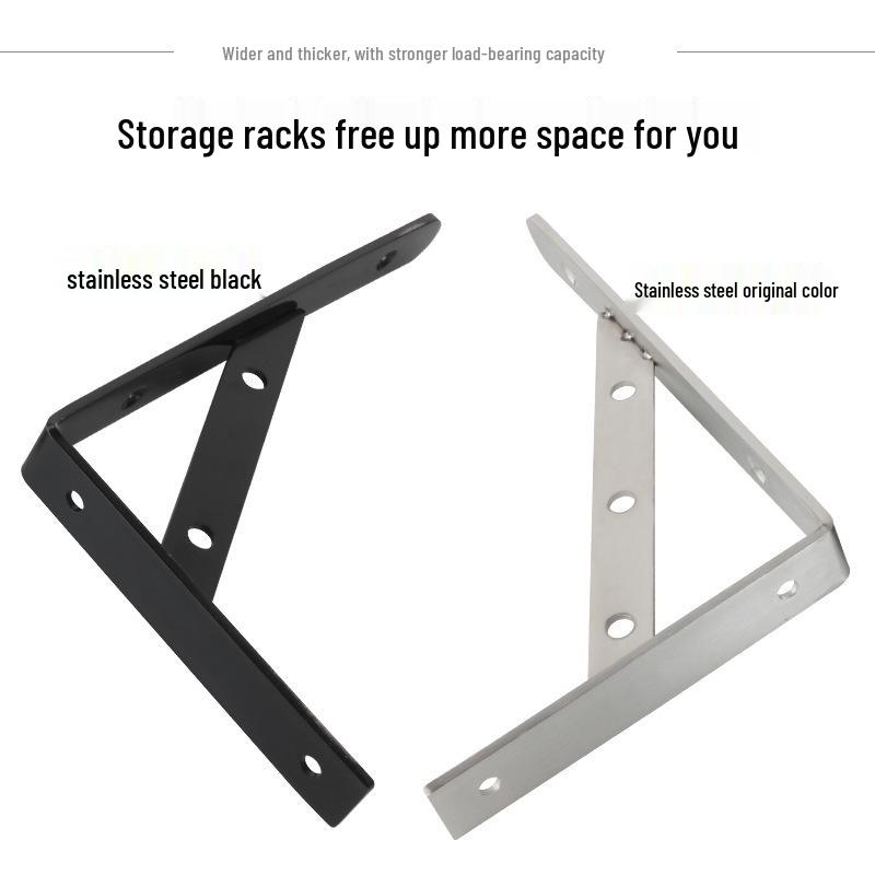 Stainless Steel Wall-Mounted Tripod Bracket for Load-Bearing Support and Partition Fixing