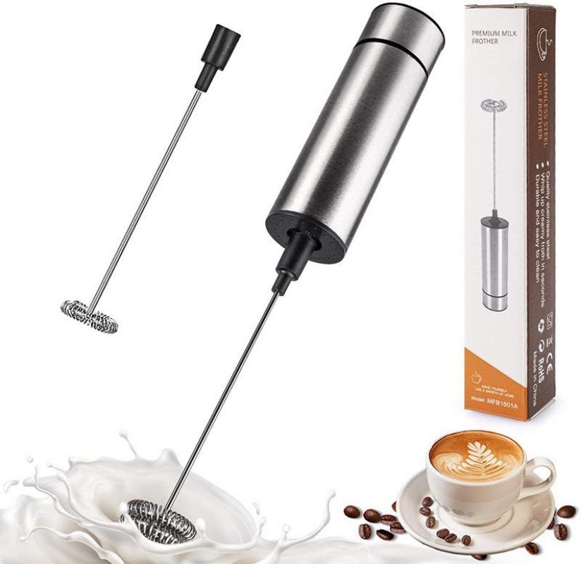 Portable Electric Milk Frother Mini USB Rechargeable Foam Maker Handheld Foamer High Speed Drink Mixer Coffee Blender Egg Beater