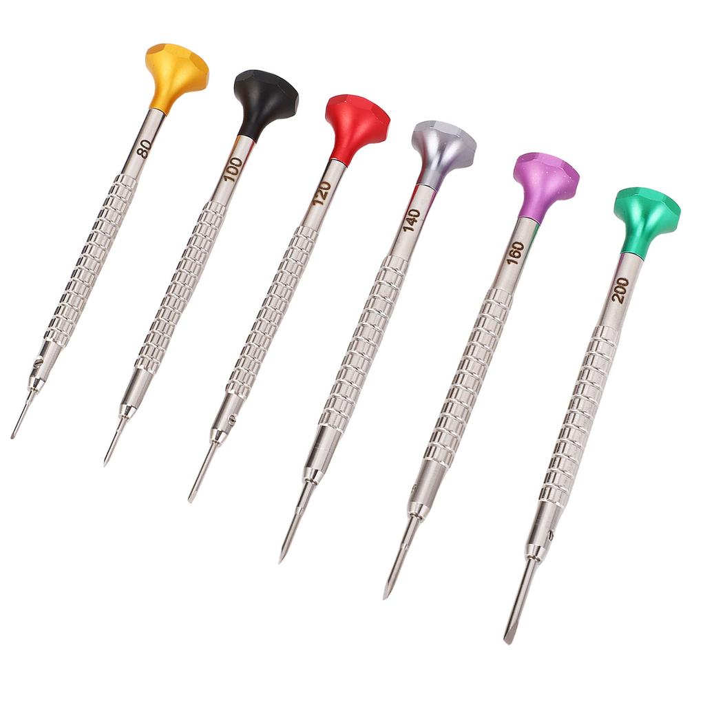 Watch Repair Screwdriver Set Stainless Steel Ergonomic Grip Handle Portable Watchmaker Screwdriver Set for Home