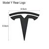 Samolepka na auto Tesla 2 ks 3D ABS Černý Chrom Červený Karbonový Znak na přední kapotu auta Samolepka se znakem na zadní kufr Pro Tesla 3 Y Dekály Příslušenství