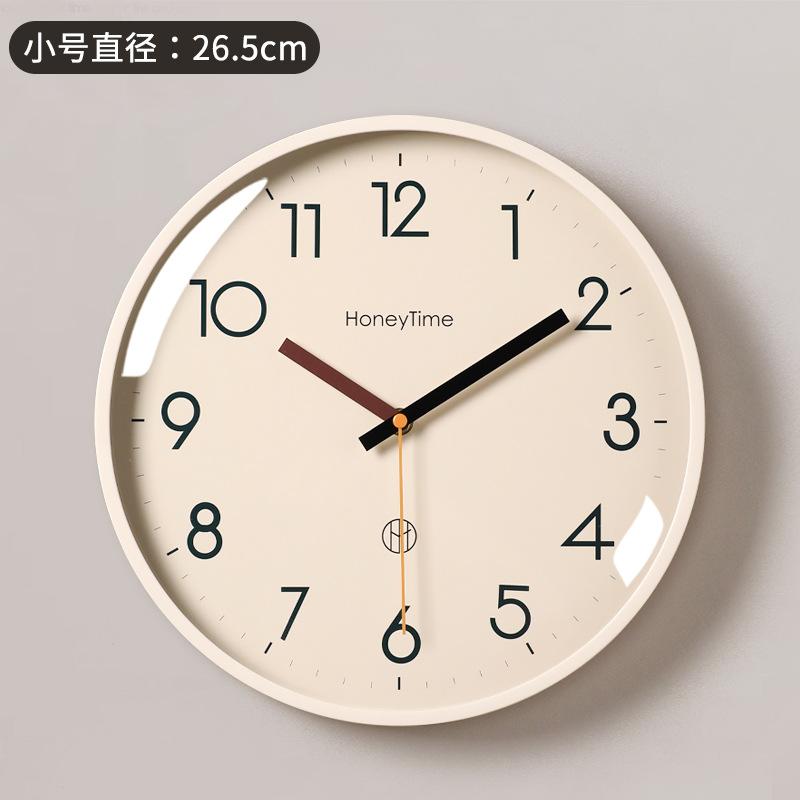 1011 New Living Room Wall Clock Modern Simple Home Creative Silent Quartz Clock Wall Hanging Light Luxury High Sense