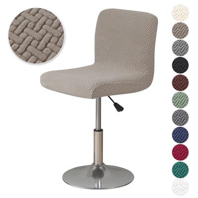 Ühevärviline lühike seljatoe venitusriba tooli kate Istmekate Slipcover hotelli banketi söögitooli kate