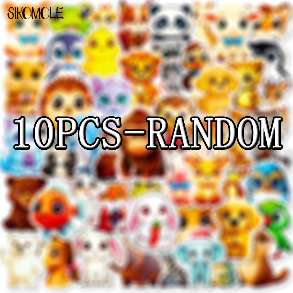 103056PCS Cute Cartoon Big Eyed Animals Stickers Kawaii Funny For DIY Kids Toys Guitar Luggage Suitcase Decal Graffiti Sticker