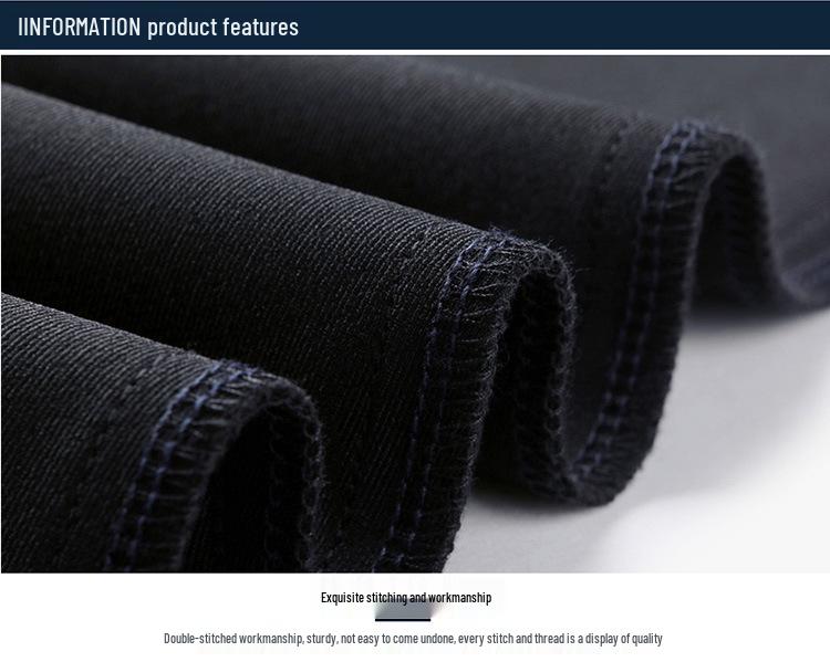 Men's Korean Style Slim Fit Casual Nine-Point Straight Leg Dress Pants