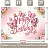 2D flat design featuring pink butterflies and roses suitable for birthdays weddings parties and coming-of-age celebrations