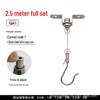 Stainless Steel Adjustable Wire Rope Hanging Hook for Art & Picture Displays