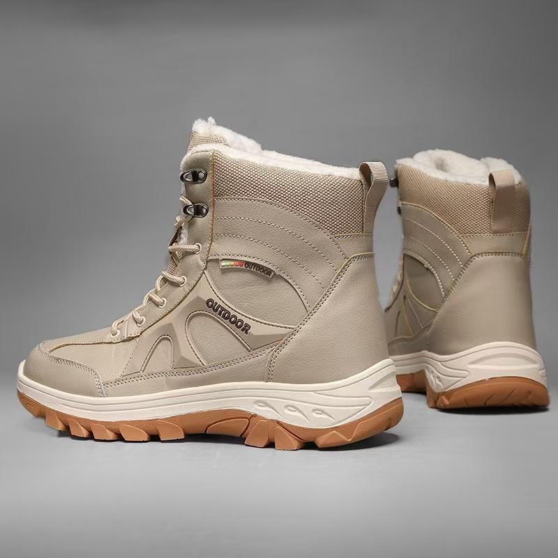 TUINANLE Женские зимние толстые нескользящие ботинки для снега — фото 8